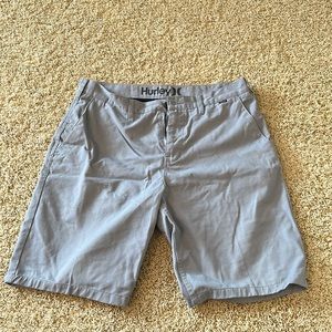 Hurley men’s shorts. Size 34 waist. Light gray in color